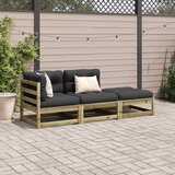  3-dijelni set vrtnih sofa s jastucima od impregnirane borovine | shoptok.hr