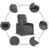  Naslonjač na podizanje od tkanine tamnosivi | shoptok.hr
