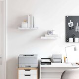  Polica na zidu Zidne 2 pcs Bijeli mramor 40 x 23 5 x 4 cm | shoptok.hr