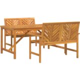  Komplet za jedilnico v vrtu 3 pcs Rjava 150 x 90 x 74 cm, (5000045122) | Shoptok.si