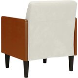 SOFA fotelja s naslonima za ruke krem boje 55 cm baršunasta | Shoptok.si