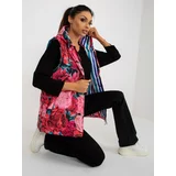 Fashion Hunters Pink floral quilted vest