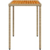  Vrtni stol s pločom od drva bagrema crni 115x54x74 cm poliratan | shoptok.hr