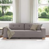 SOFA za 3 osobe Sivo-smeđa 220 cm tkanina Slike