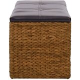 Klupa s 2 košare od morske trave 71 x 40 x 42 cm smeđa | shoptok.hr