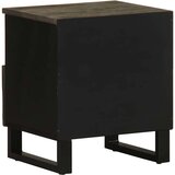  Nočna omarica 2 kosa črna 40x33x46 cm trden mangov les, (21780153) | Shoptok.si