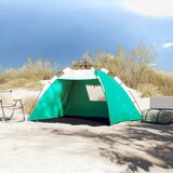  Šator za plažu za 2 osobe vodootporni morskozeleni | shoptok.hr