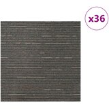  Tepih pločica Prugasta tamnosmeđa 50 x 50 cm 36 pcs | shoptok.hr