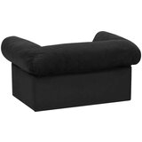 vidaXL Pasji kavč s predalom črn 75x50x38 cm pliš | Shoptok.si