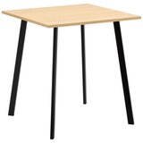 Based Jedilna Miza Emil, Barva Hrast, Črna, 70x70 | Shoptok.si