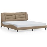  The Living Store Posteljni okvir z vzglavjem kapučino 180x200 cm umetno usnje - Posteljni Okvir, (21450488) | Shoptok.si