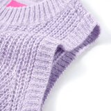  Dječji prsluk pleteni svjetloljubičasti 128 | shoptok.hr