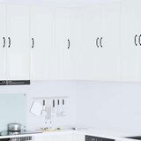 vidaXL Zidni kuhinjski ormarić Visoki sjaj bijela 57 x 57 x 100 cm | shoptok.hr