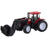  Poljoprivredni traktor za igru sa hvataljkom za drva i bale - crveni | Shoptok.si