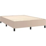vidaXL Box spring postelja z vzmetnico kapučino 140x190cm um | Shoptok.si