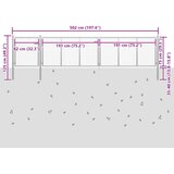  Vrtna vrata Čelik 500x75 cm Srebrna | shoptok.hr