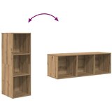  Set TV komoda Zidne 2 pcs Umjetnički hrast 37 x 37 x 107 cm | shoptok.hr