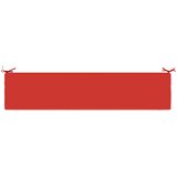  Jastučić za klupu SOEST 100% poliester Crvena 200 x 40 x 8 cm | shoptok.hr
