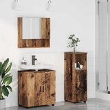 vidaXL Set namještaja za kupaonicu 3 pcs Staro drvo 61 x 35 x 64 cm Cijene