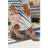 Maciejka Suede Pumps With Weaving On Heel And Platform | shoptok.hr