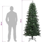  Umjetno božićno drvce s nogom 210 cm PVC i PE Zelena | shoptok.hr