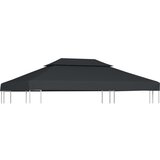 Pokrov za sjenicu s 2 razine 310 g/m² 4 x 3 m antracit | shoptok.hr