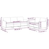  2-dijelni set sofa s jastucima crvena boja vina od tkanine | shoptok.hr