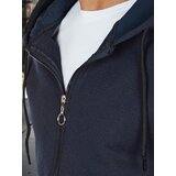 DStreet Bluza męska rozpinana basic z kapturem granatowa | Shoptok.si