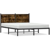  Metalni okvir kreveta bez madraca boja hrasta 140x190 cm | shoptok.hr