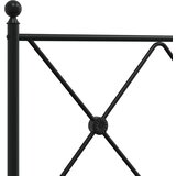  Metalno zamjensko uzglavlje crno 90 cm | shoptok.hr