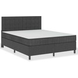 vidaXL Boxspring postelja temno sivo blago 160x200 cm | Shoptok.si