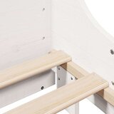 vidaXL Knjižna postelja brez vzmetnice bela 120x200 cm trden les | Shoptok.si