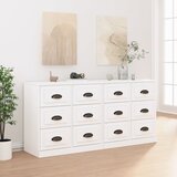  Komode bijele 2 kom od konstruiranog drva | shoptok.hr