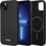 HARDCASE USNJEN OVITEK ZA MAGSAFE ZA IPHONE 14 15 13 6.1 ČRN, (21972526)
