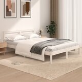 Maison Chic Posteljni okvir - Dvoposteljna postelja - Zakonska postelja iz borovine 120x190 cm bel-J14351, (21765267) | Shoptok.si