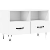 Maison Chic TV omarica - TV stojalo - Televizijska omarica bela 80x36x50 cm inženirski les, (21699657) Cene