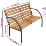  Klop 120 cm les in železo, (20592364) | Shoptok.si