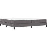  Postelja z vzmetnico Siva 200 x 200 cm Umetna koža | Shoptok.si