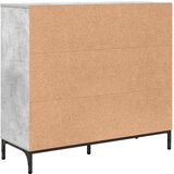  Kreveta Betonski sivi 89,5 x 33 x 82 cm Konstruirano drvo | shoptok.hr