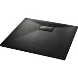vidaXL Kada za tuš SMC crna 90 x 80 cm | shoptok.hr