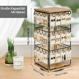 BONJUME vrtljivo stojalo za nakit s 48 kavlji | Shoptok.si