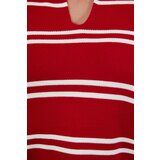 Trendyol Curve Red Striped Knitwear Sweater | shoptok.hr