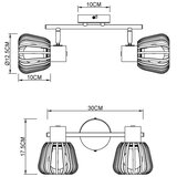 Globo 54663-2 - Spot svetiljka OLIN 2xE27/40W/230V | Eponuda.com