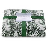 AmeliaHome Prekrivač Tropical Bonaire 200x220 cm, tamnozelena / bijela Slike