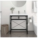  Kopalniški regal črn 79x38x83 cm železo | Shoptok.si