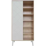 Peak ormar, Natural Oak-White