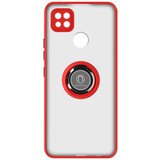 AVIZAR Ovitek za Xiaomi Redmi 10A z držalom za prstan, hrbtna stran z zašcito proti prstnim odtisom, združljiv z magnetnim stojalom - rdec, (20714864) | Shoptok.si