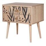 Hanah home Noćni ormarić City Dvije tratinčice, 60x61x40 cm, Šareni | Eponuda.ba