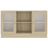 vidaXL Vitrina boja hrasta sonome 120 x 30,5 x 70 cm od iverice | shoptok.hr