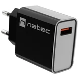 MAINS CHARGER RIBERA USB-A 18W BLACK